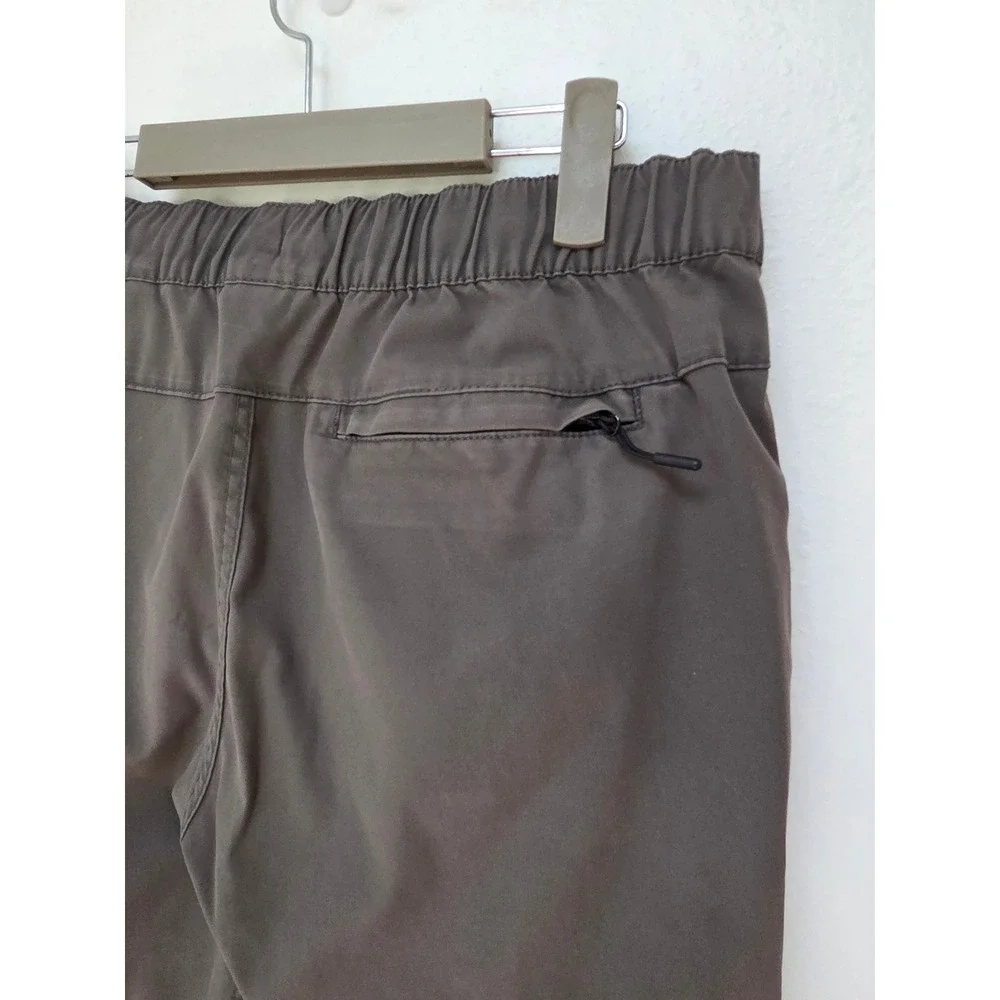 HM Slim Fit Joggers Mens Medium Dark‎ Gray Articulated Knee Bungee Hem
